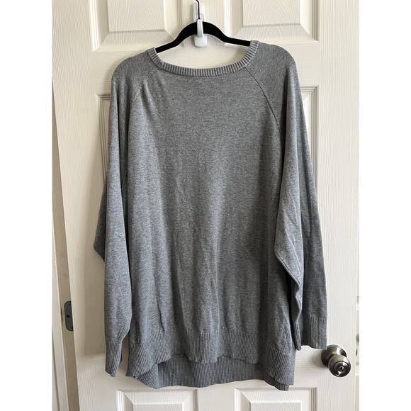 TORRID Gray Fox Graphic Novelty Raglan 100% Cotton Sweatshirt Sz 4X NWT - Picture 5 of 12